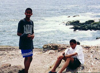 Gino and Karl on the rocks