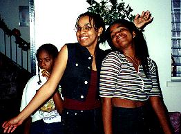 Karielle (behind), Tricia and Patti