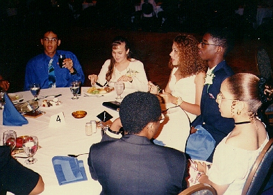 All at dinner table