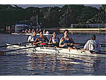 Crew team at practice