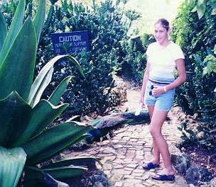 Raquel and peacock