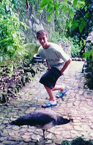 Sean with some bird