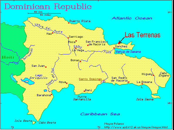 a map of the Dominican Republic