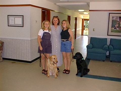 Stacy and Dina, Aunt Kate, Sara and Bounty