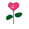 red heart-flower