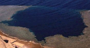 Blue Hole dive site