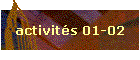 activit�s 01-02