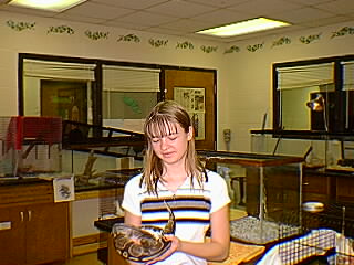 Candice with the snake