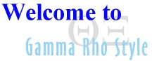 Theta Xi Gamma Rho Style