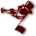 Little note playing a trumpet