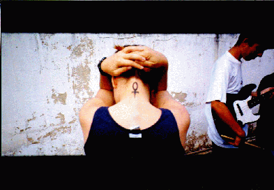Minha tattoo que � um ankee, s�mbolo da vida eterna.