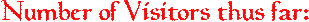 Number of Visitors: