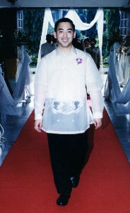 I'm in my barong!