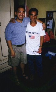 My cousin (Kuya) Vincent and I.