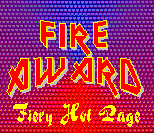 Easton's Fiery Hot Page Award