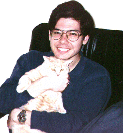 Me and my annoyed cat.