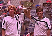 The Woodies Showing Off Their US Open Trophy