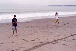 Stix and Alpo found a crop circle