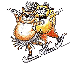ice skating cats