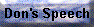 Don's Speech