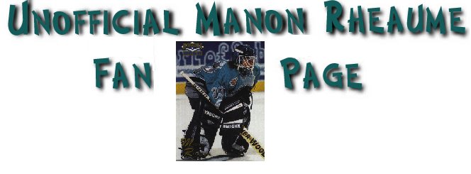 Unofficial Manon Rheaume Fan Page
