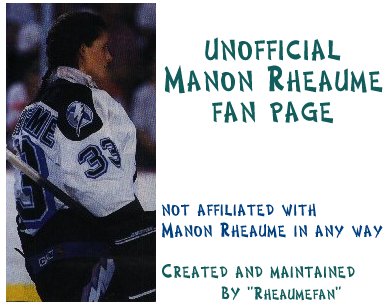 not affiliated with Manon Rheaume in any way
