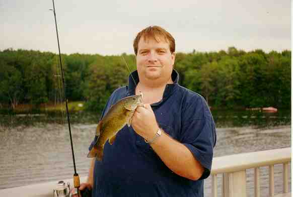 Damon with a smallie