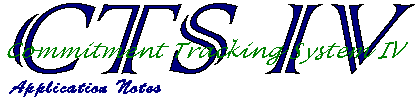 Commitment Tracking System (CTS) IV