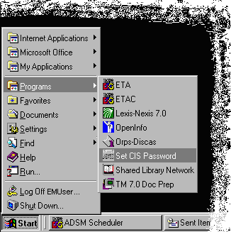 EM Workstation (desktop) Menu.