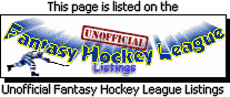 Unofficial Fantasy Hockey League Listings