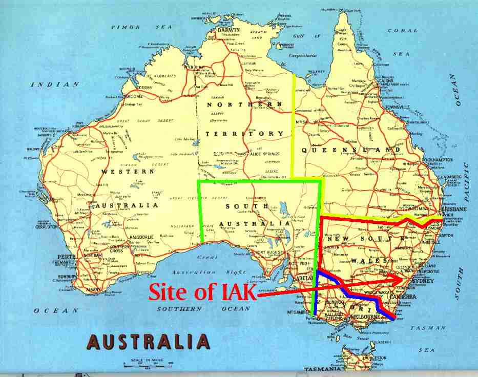Australia. Commonwealth of Australia. New Holland. Terra Incognita. Great Southern Land. Van Diemen's Land. Apologies to Tasmanians who got chopped off.
