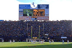 Looking at the South stands