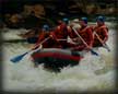 Rafting down the Cheat River with Tom, Uncle Dave, and the guide