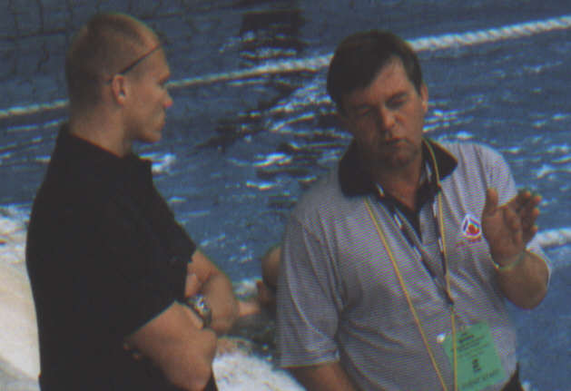 Michael Klim and coach