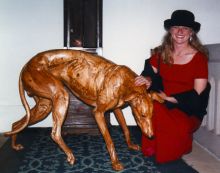 There's a nice doggy, stay