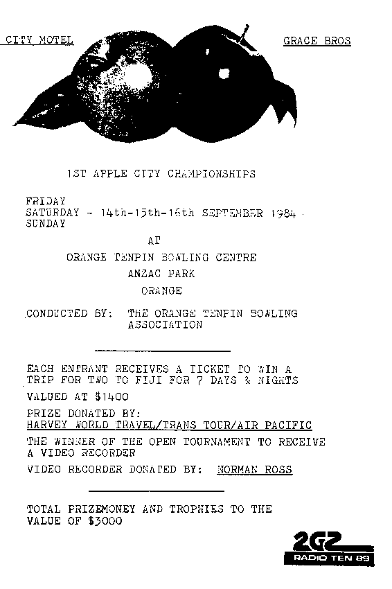 entry form to first City Championships