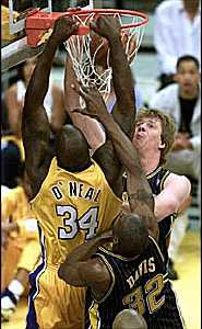 Shaquille O'Neal, il dominatore della partita