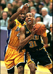 Reggie Miller ha speso tantissimo in queste finali...