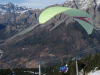 Parapedio dalle piste di Bormio