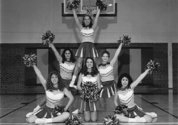 1998-99 Bethany College Cheer Squad (photo by Turner Photography)