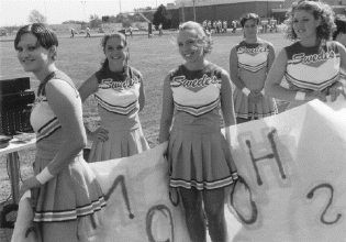 Leading the Cheers at a Bethany Football Game (photo by Turner Photography)