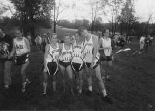 Hanging around after a tough meet