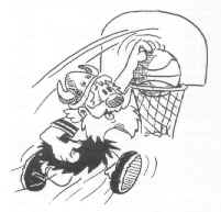 Swede Playing Basketball