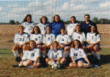 1998 Swede Women's Soccer Team (photo by Jaderborg Photography)