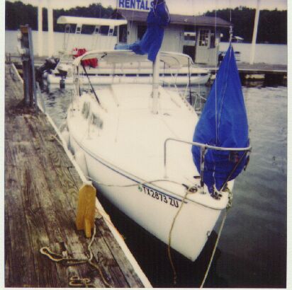  The CHEROKEE docked at Aqua 
					Yacht Harbor