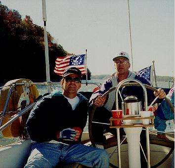  Jim and Tim sailing at Pickwick 