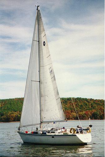  Serendipity under sail 