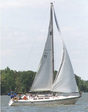  Serendipity under sail 