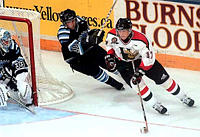 Moving in to score!