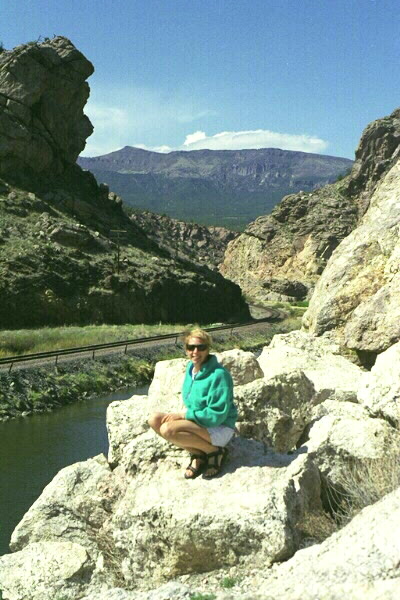 Sabrina over the Arkansas River - (She ran later)